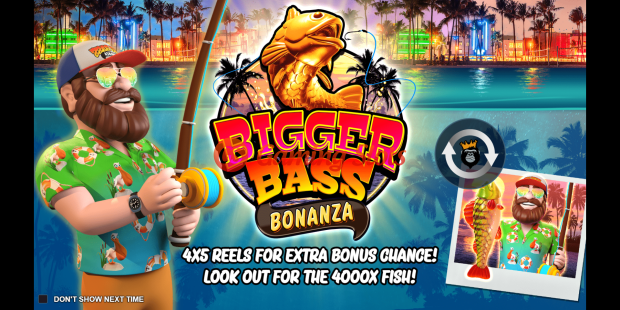 Game Intro for Bigger Bass Bonanza slot from Reel kingdom