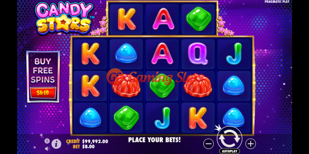 Base Game for Candy Stars slot from Pragmatic Play
