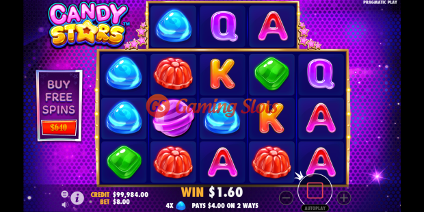 Base Game for Candy Stars slot from Pragmatic Play