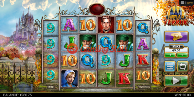Base Game for Castle of Terror slot from Big Time Gaming