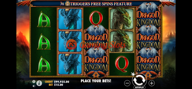 Base Game for Dragon Kingdom slot by Pragmatic Play