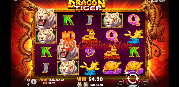 Base Game for Dragon Tiger slot by Pragmatic Play