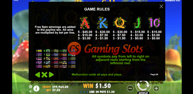Game Rules for Dwarven Gold Deluxe slot by Pragmatic Play