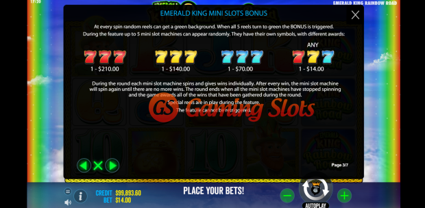 Game Rules for Emerald King Rainbow Road slot by Pragmatic Play