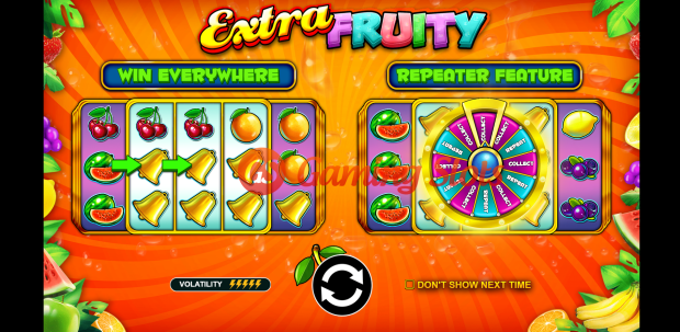 Game Intro for Extra Fruity slot by Pragmatic Play