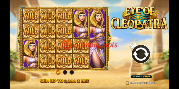 Game Intro for Eye of Cleopatra slot from Pragmatic Play
