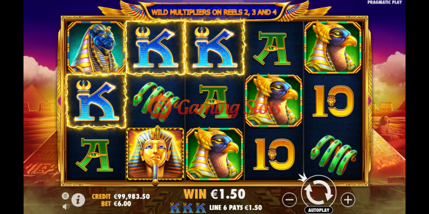 Base Game for Fortune of Giza slot from Pragmatic Play