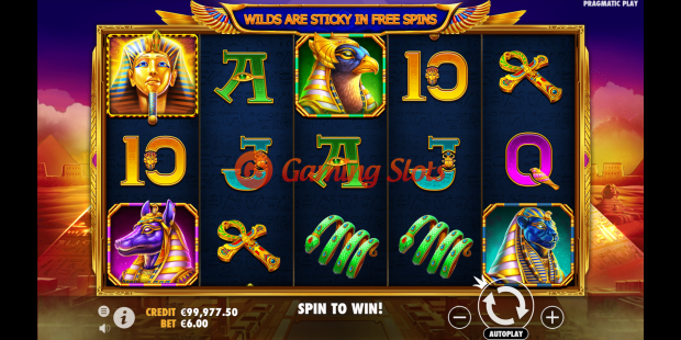 Base Game for Fortune of Giza slot from Pragmatic Play