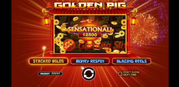 Game Intro for Golden Pig slot by Pragmatic Play