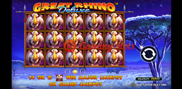 Game Intro for Great Rhino Deluxe slot by Pragmatic Play