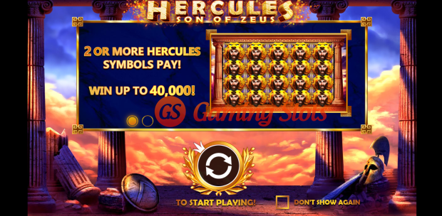 Game Intro for Hercules Son of Zeus slot by Pragmatic Play