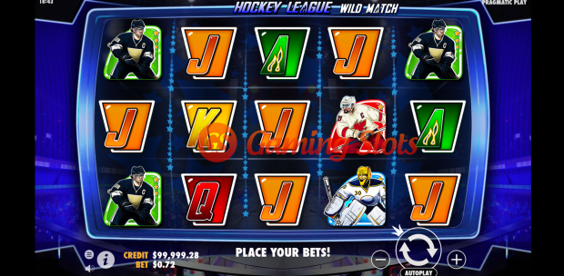 Base Game for Hockey League Wild Match slot by Pragmatic Play