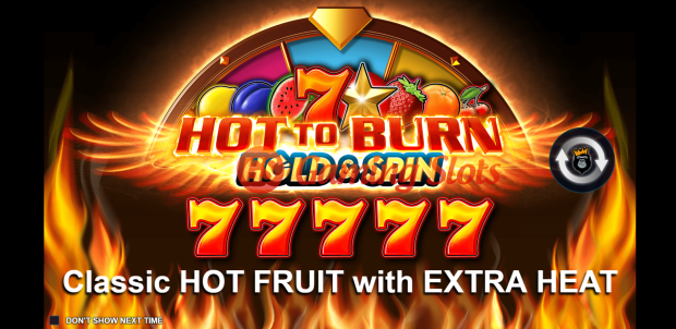 Game Intro for Hot To Burn and Spin slot by Pragmatic Play