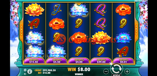 Base Game for Jade Butterfly slot by Pragmatic Play