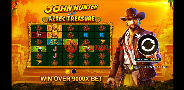 Game Intro for John Hunter and The Aztec Treasure slot by Pragmatic Play