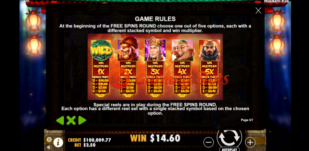 Game Rules for Journey To The West slot by Pragmatic Play
