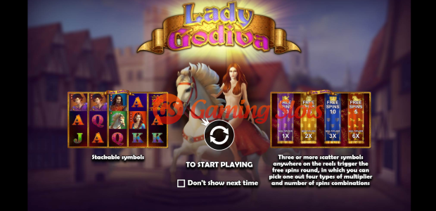 Game Intro for Lady Godiva slot by Pragmatic Play