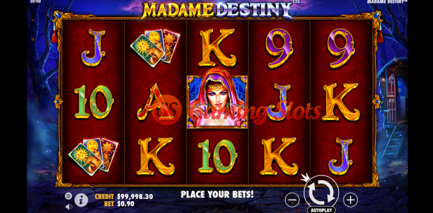 Base Game for Madame Destiny slot by Pragmatic Play