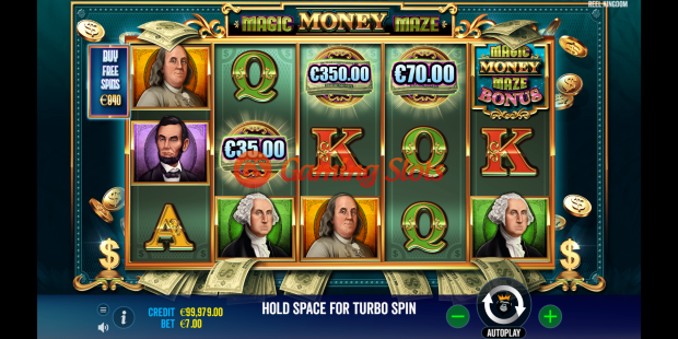Base Game for Magic Money Maze slot from Reel kingdom