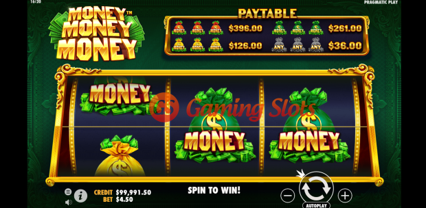 Base Game for Money Money Money slot by Pragmatic Play