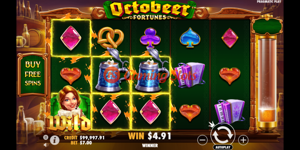 Base Game for Octobeer Fortunes slot from Pragmatic Play