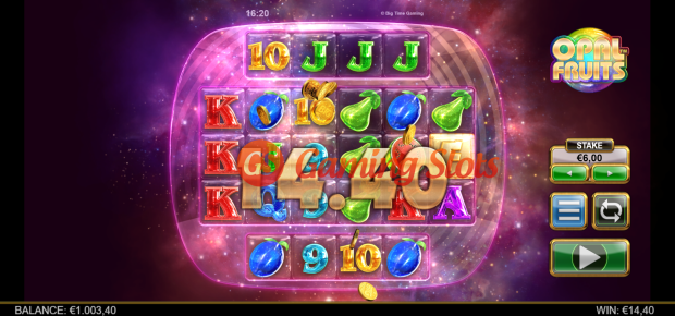 Base Game for Opal Fruits slot from Big Time Gaming