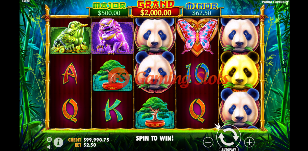 Base Game for Pandas Fortune slot by Pragmatic Play