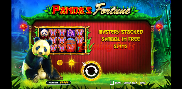 Game Intro for Pandas Fortune slot by Pragmatic Play