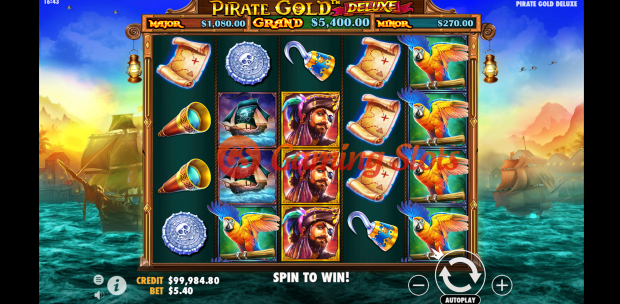 Base Game for Pirate Gold Deluxe slot by Pragmatic Play