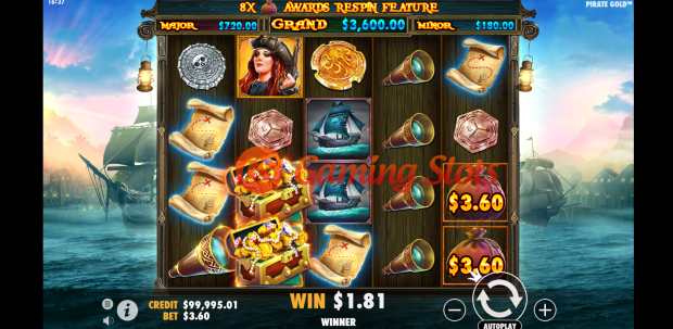 Base Game for Pirate Gold slot by Pragmatic Play