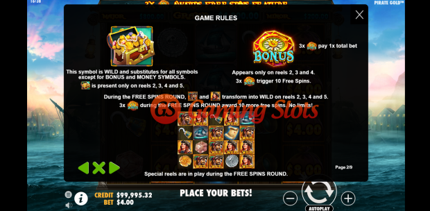 Game Rules for Pirate Gold slot by Pragmatic Play