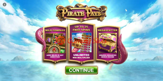 Game Intro for Pirate Pays Megaways slot from Big Time Gaming