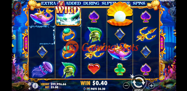 Base Game for Queen of Atlantis slot by Pragmatic Play