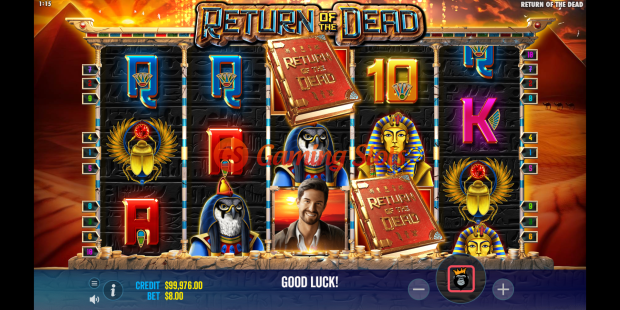 Base Game for Return of The Dead slot by Reel Kingdom