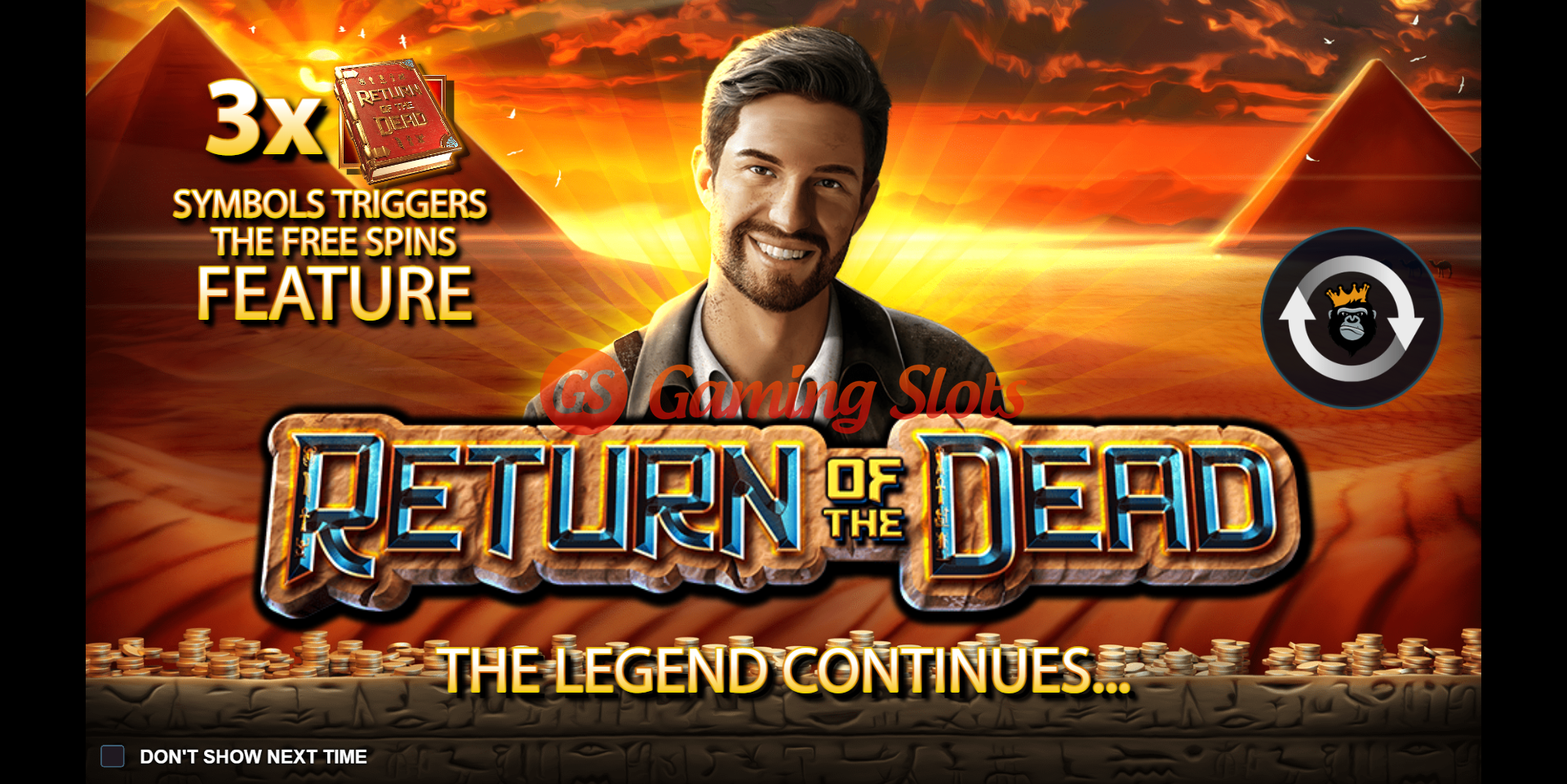 Game Intro for Return of The Dead slot by Reel Kingdom