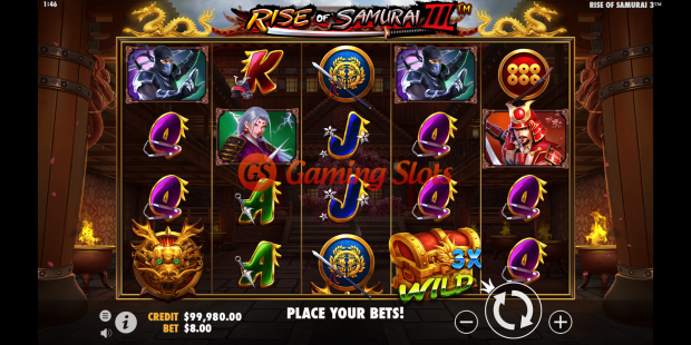 Base Game for Rise of Samurai 3 slot from Pragmatic Play