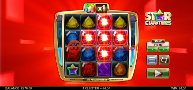 Base Game for Star Clusters slot from Big Time Gaming