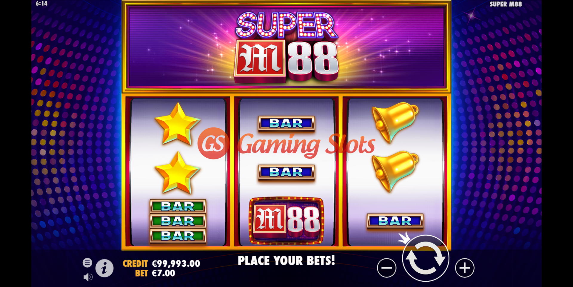 Base Game for Super M88 slot from Pragmatic Play