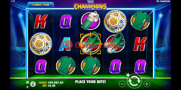 Base Game for The Champions slot from Pragmatic Play