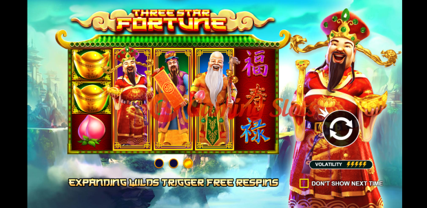 Game Intro for Three Star Fortune slot by Pragmatic Play