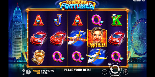 Base Game for Towering Fortunes slot from Pragmatic Play