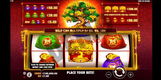 Base Game for Tree of Riches slot from Pragmatic Play