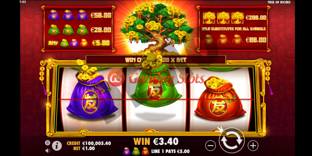 Base Game for Tree of Riches slot from Pragmatic Play