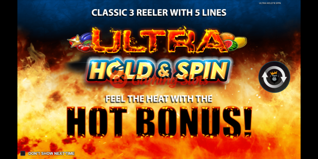 Game Intro for Ultra Hold and Spin slot by Reel Kingdom