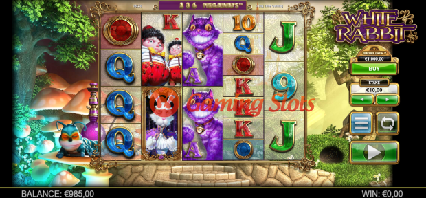 Base Game for White Rabbit slot from Big Time Gaming