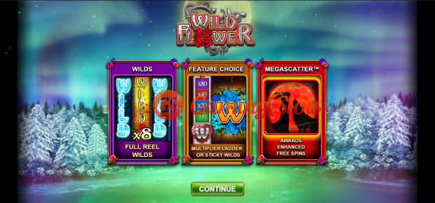 Game Intro for Wild Flower slot from Big Time Gaming