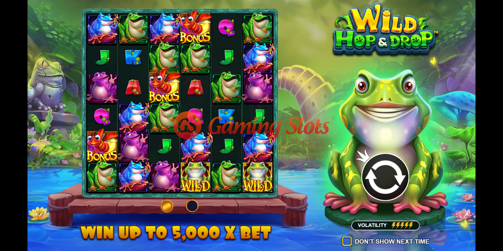 Game Intro for Wild Hop and Drop slot from Pragmatic Play