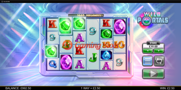 Base Game for Wild Portals megaways slot from Big Time Gaming