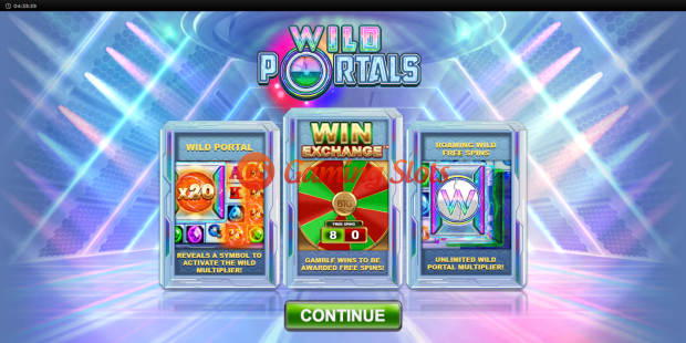 Game Intro for Wild Portals megaways slot from Big Time Gaming