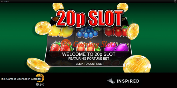 Game Intro for 20p slot from Inspired Gaming
